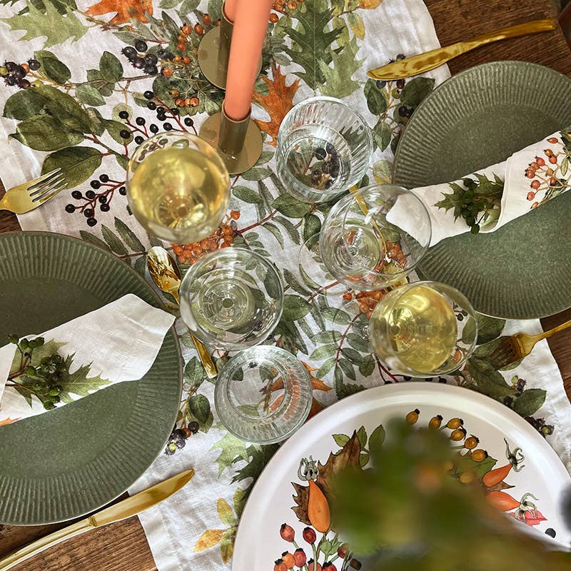 Autumn Linen Napkins – Set of 4