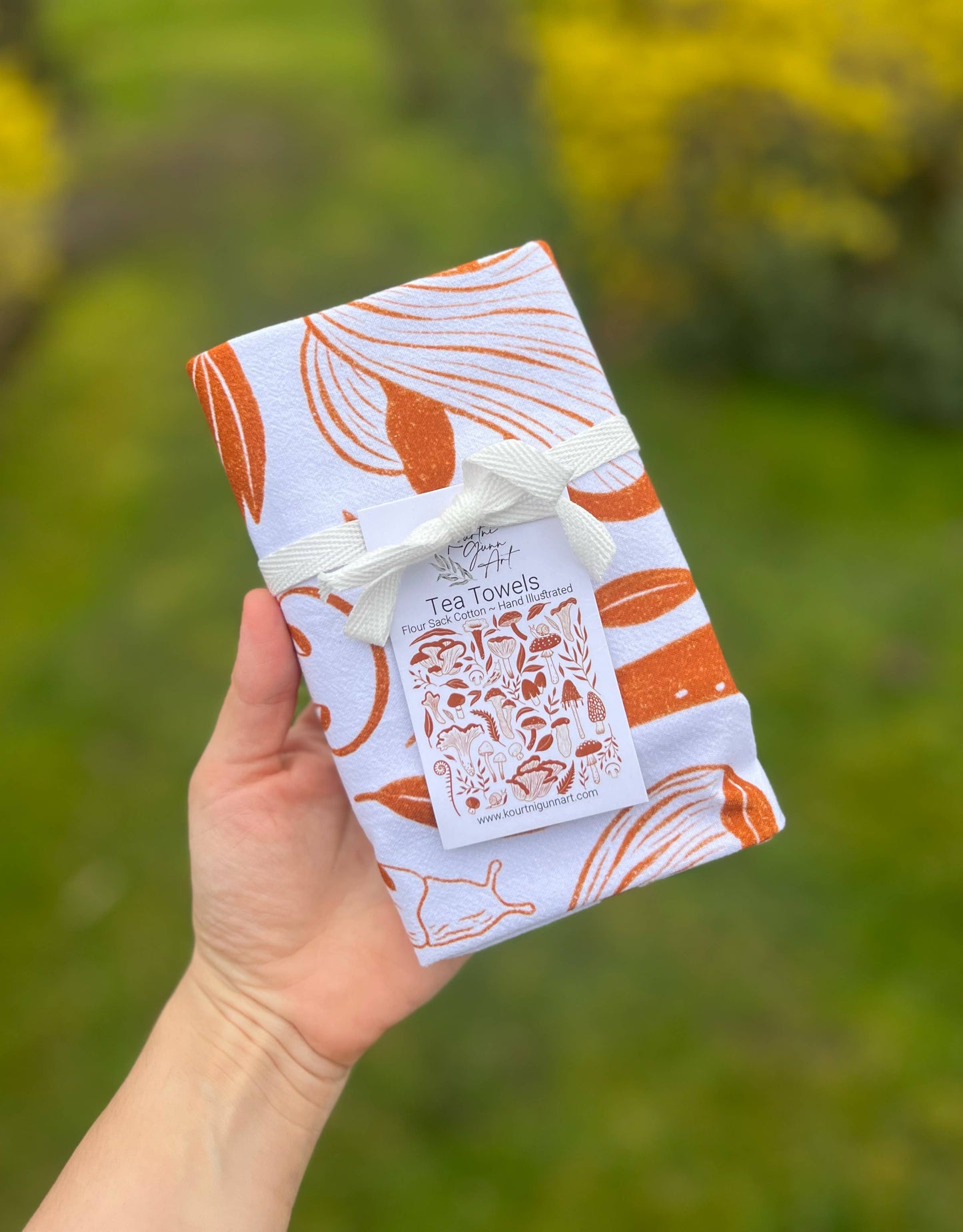 Mushroom Flour Sack Tea Towel