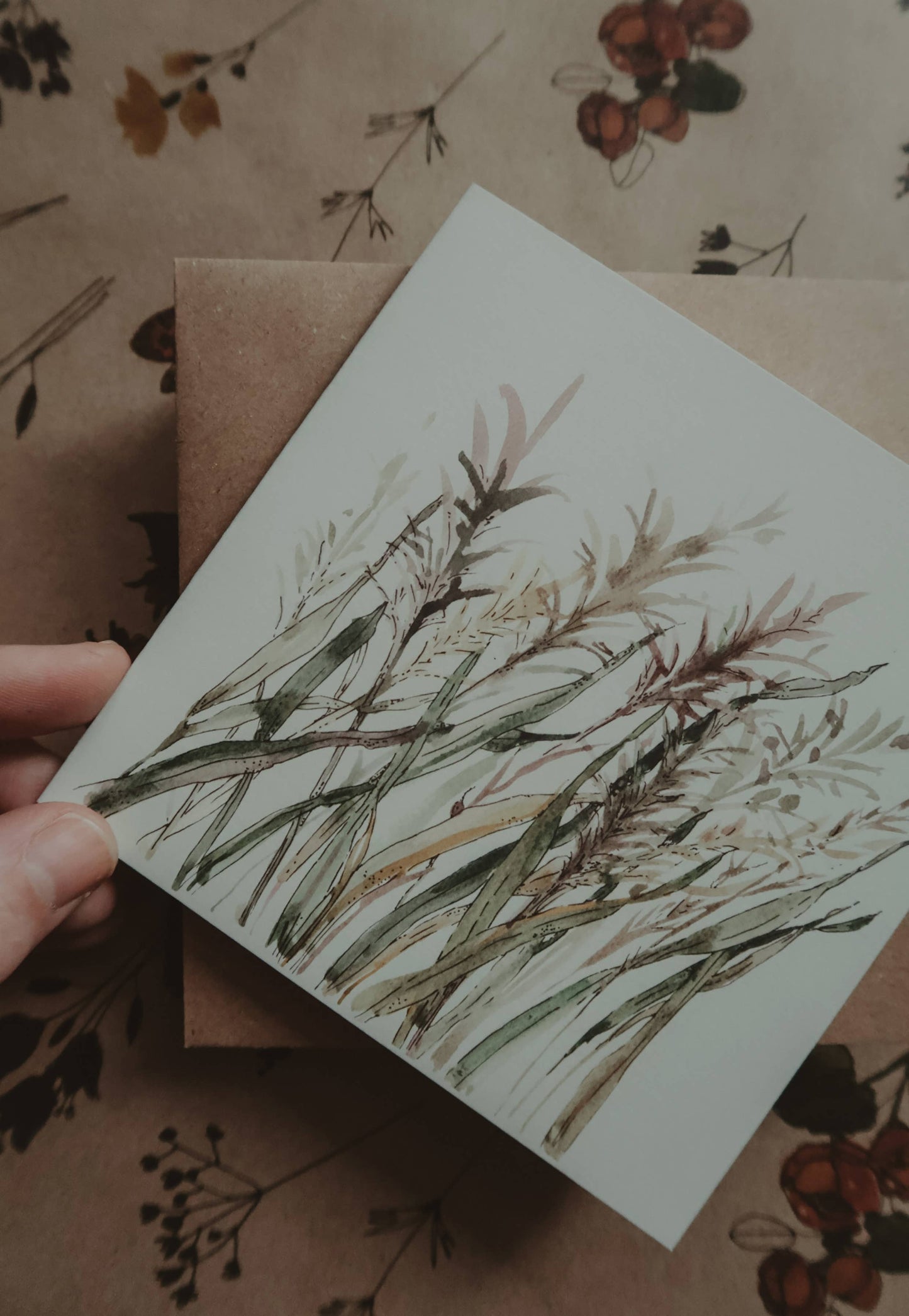 Meadow Plants Greeting Card