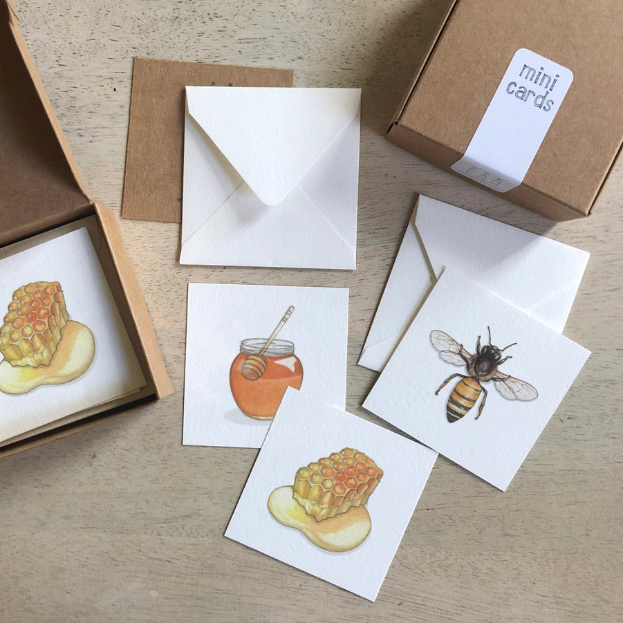 Mini Card Set Bees & Honey