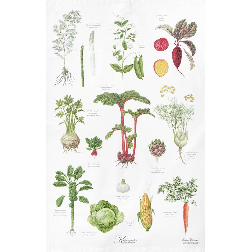 Kitchen Garden Tea Towel