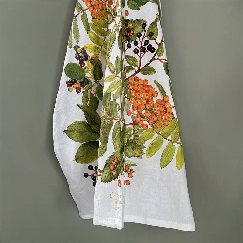 Autumn Organic Cotton Tea Towel