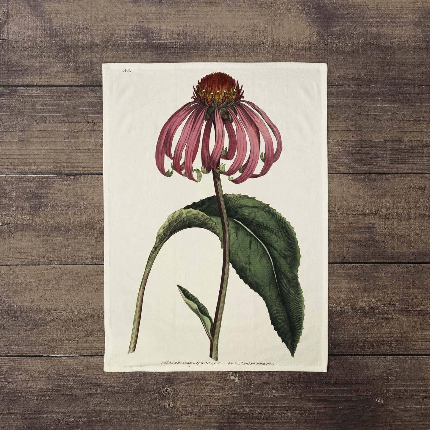 Echineacea Purpurea Tea Towel