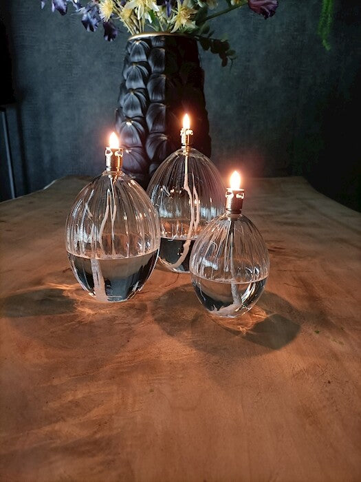 Ovalis with Etching Oil Lamp